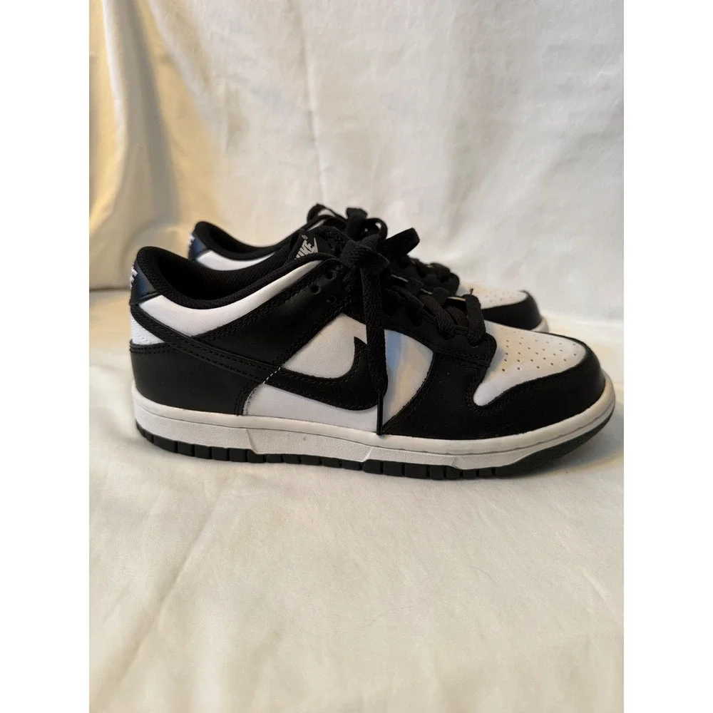 Nike Dunk Low Panda Black White GS Kids Shoes CW1590-100 Size 5Y